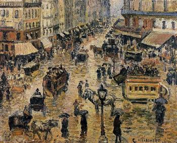 卡米耶 畢沙羅 Place du Havre, Paris, Rain 卡米耶 畢沙羅 Place du Havre, Paris, Rain